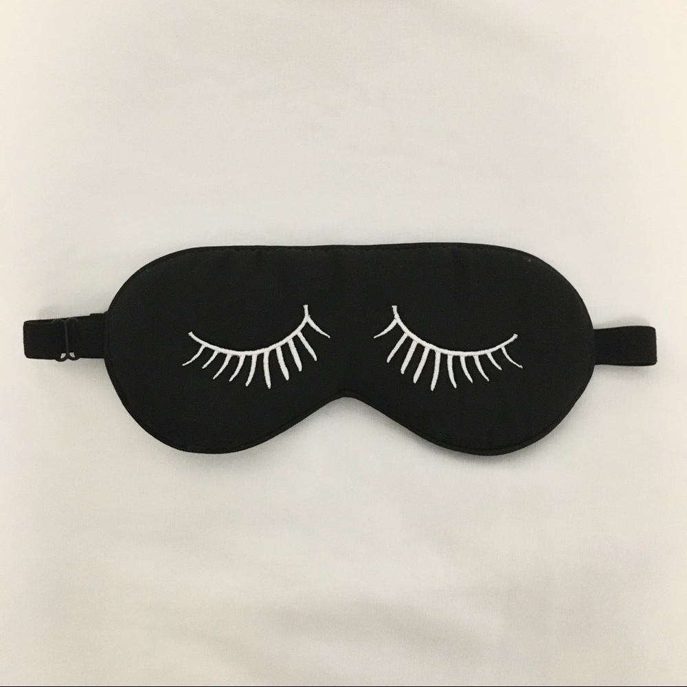 Satin Adjustable Eyelash Eye Mask Sleep Mask